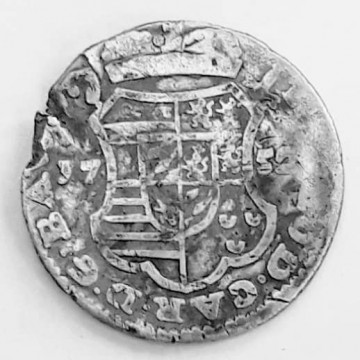 Zilveren Leeuwenschelling Theodoor van Beieren 1752 (1) - Metaaldetectie Vlaanderen 